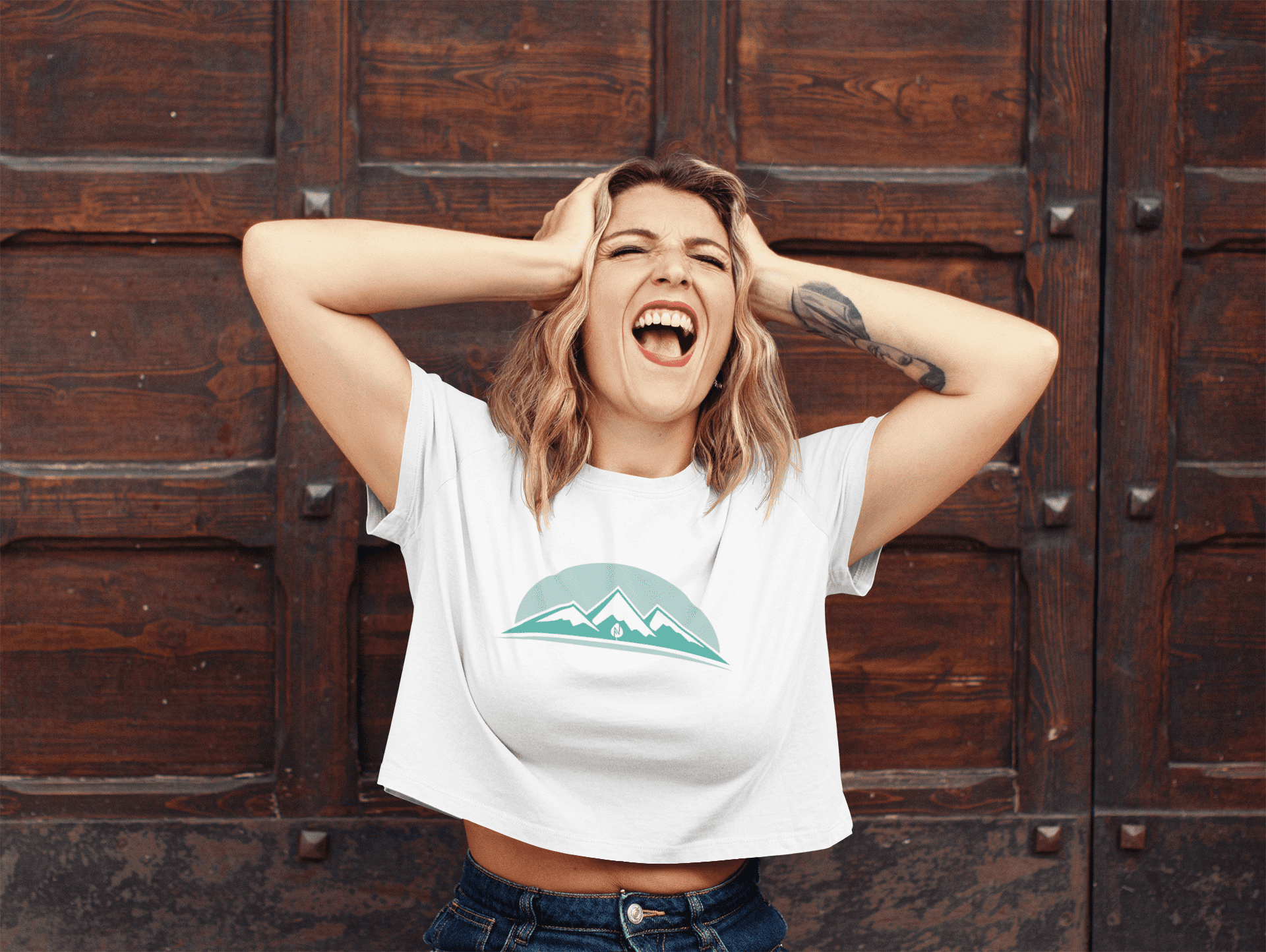 Crop top femme Native Forest <br>Cropito – Image 2